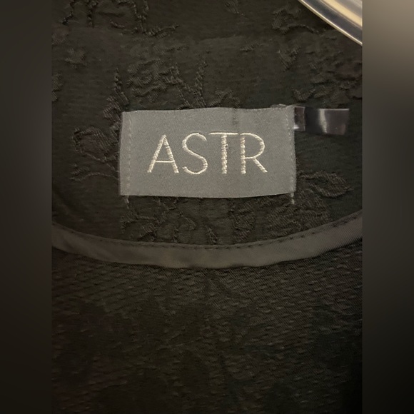 ASTR The Label Black Floral Blazer Jacket Small (sku 497) - Picture 3 of 12